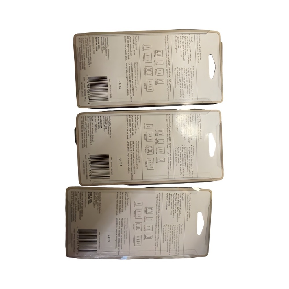 Allen and Roth Architectural Wall Set of Three Wall Plates.